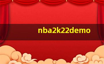 nba2k22demo