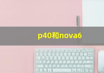 p40和nova6