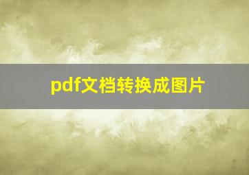 pdf文档转换成图片