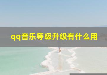 qq音乐等级升级有什么用