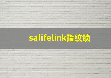 salifelink指纹锁