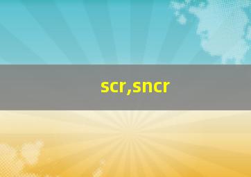 scr,sncr