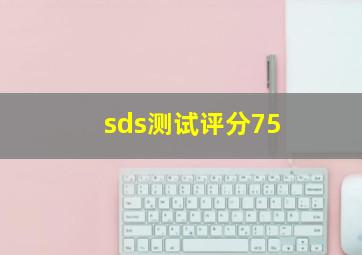 sds测试评分75