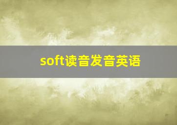 soft读音发音英语