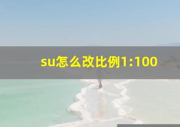 su怎么改比例1:100