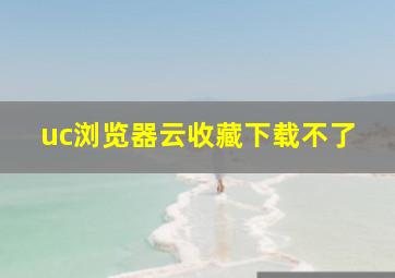 uc浏览器云收藏下载不了