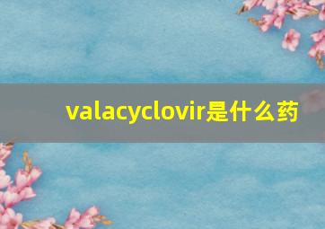 valacyclovir是什么药