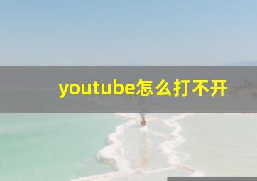 youtube怎么打不开