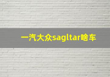 一汽大众sagltar啥车