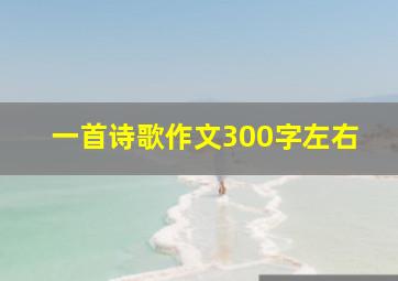 一首诗歌作文300字左右