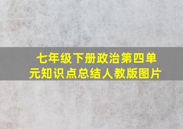 七年级下册政治第四单元知识点总结人教版图片