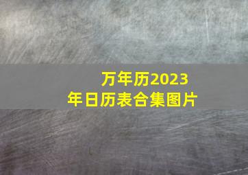 万年历2023年日历表合集图片