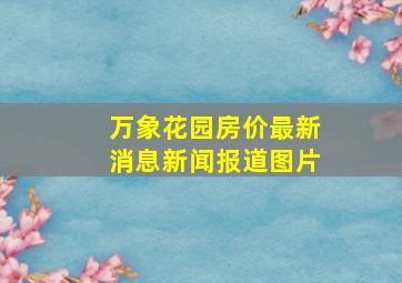 万象花园房价最新消息新闻报道图片