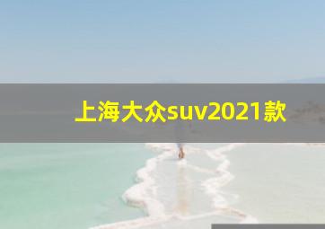 上海大众suv2021款