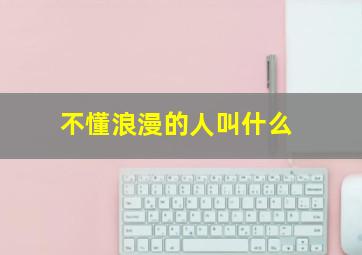 不懂浪漫的人叫什么