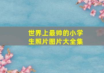 世界上最帅的小学生照片图片大全集