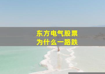 东方电气股票为什么一路跌