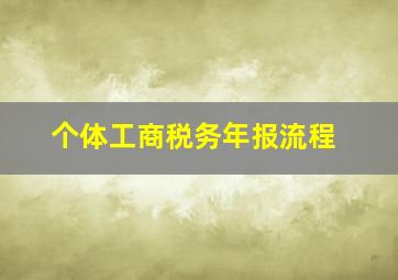 个体工商税务年报流程