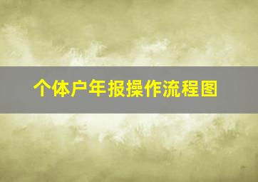 个体户年报操作流程图