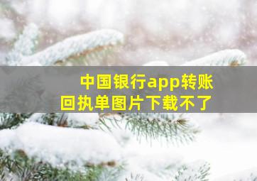 中国银行app转账回执单图片下载不了