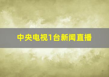 中央电视1台新闻直播