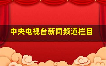 中央电视台新闻频道栏目