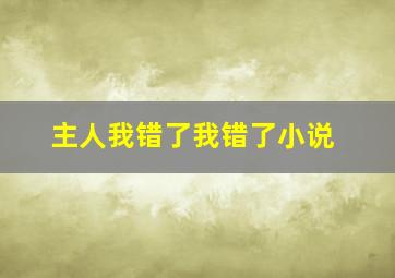 主人我错了我错了小说