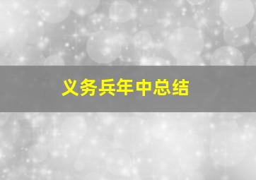 义务兵年中总结