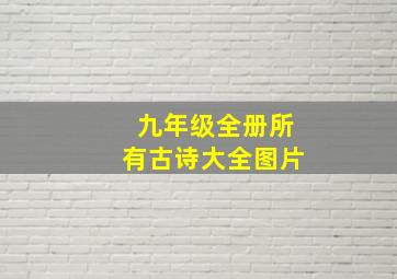 九年级全册所有古诗大全图片