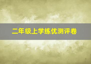 二年级上学练优测评卷