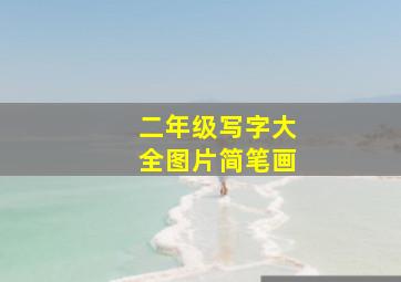 二年级写字大全图片简笔画