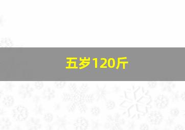 五岁120斤