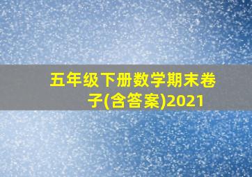 五年级下册数学期末卷子(含答案)2021