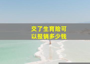 交了生育险可以报销多少钱