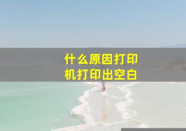 什么原因打印机打印出空白