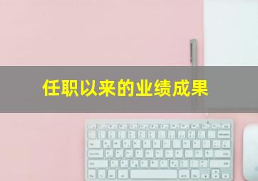 任职以来的业绩成果