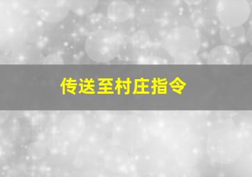 传送至村庄指令