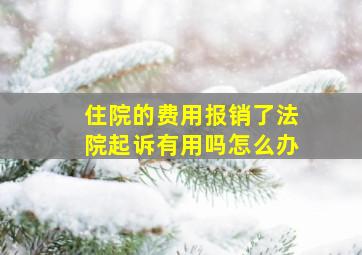 住院的费用报销了法院起诉有用吗怎么办