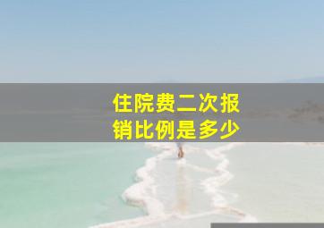 住院费二次报销比例是多少