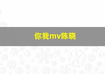 你我mv陈晓