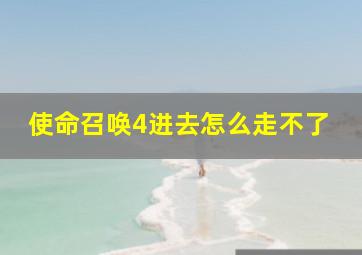 使命召唤4进去怎么走不了