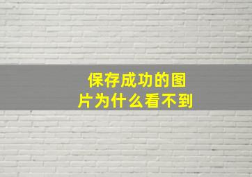 保存成功的图片为什么看不到