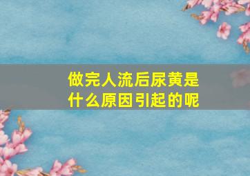 做完人流后尿黄是什么原因引起的呢