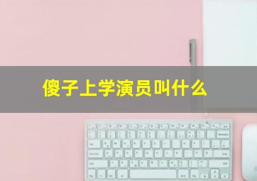 傻子上学演员叫什么