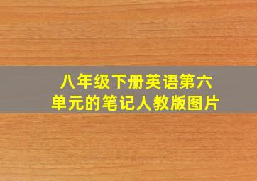 八年级下册英语第六单元的笔记人教版图片