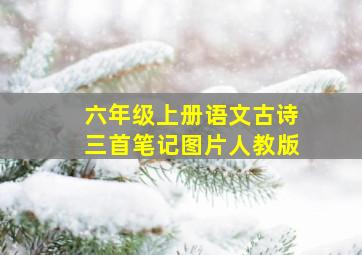 六年级上册语文古诗三首笔记图片人教版