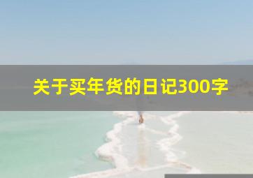 关于买年货的日记300字