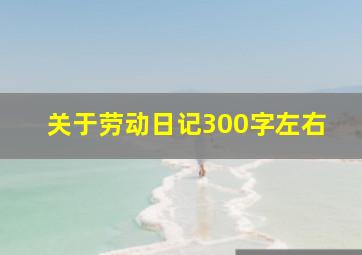 关于劳动日记300字左右