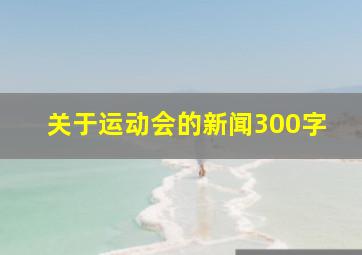 关于运动会的新闻300字