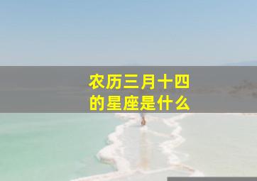 农历三月十四的星座是什么